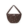 taska cross body puffy brown hearts