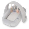 Multifunkční hnízdečko pro miminko s hrazdičkou a hračkami 3 v 1 Sleepee Grey