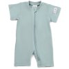 Moniel Dětský overal s krátkým rukávem Králík Pastel mintová