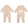 Moniel Dětský rostoucí overal Medvěd Pastel béžová