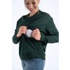 Krátká kojící mikina Moniel Moniel Basic Dark Green 115