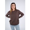 Krátká kojící mikina Moniel Basic Chocolate 224
