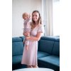 Moniel košilka:šaty těhotenské a kojící Pastel růžová2