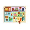 DJECO Dřevěné vkládací puzzle Domeček 2+_2