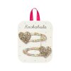 Rockahula Sponky Petal Glitter Heart Clips
