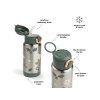 Dětská termoska s brčkem Tiny Trails zelená 340 ml (1)