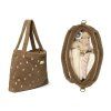 Studio Noos Přebalovací taška Diaper Bag Teddy Brown Hearts (3)