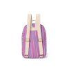 Studio Noos Batůžek Midi Backpack Poplin Raspberry Stripped (1)