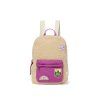 Studio Noos Batůžek Midi Backpack Teddy Ecru Purple