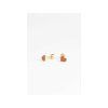Mrs.Ertha Pozlacené dětské naušnice Studs Earrings Tiny Heart_3