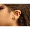 Mrs.Ertha Pozlacené dětské naušnice Studs Earrings Tiny Heart_2