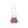 Macramé Kabelka Mini Handbag Natural & Purple Green_5