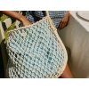 Macramé Mom Bag Natural & Blue Yellow_4