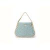 Macramé Mom Bag Natural & Blue Yellow