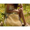 Macramé Mom Bag Natural & Blue Yellow_2
