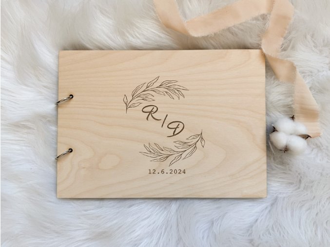 fotoalbum monogram twig mockup