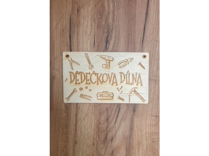 Cedulka - dědečkova dílna