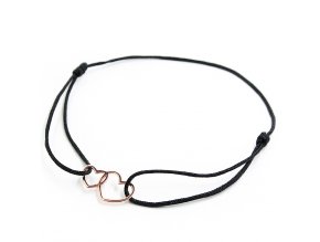 bbjewelry rdvojite serdce ze stribra gold
