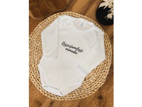 Dětské body - s nápisem "Neroztomilejší miminko"  bílé