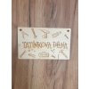 Cedulka - Tatínkova dílna
