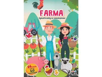 Jiří Models Farma- Vymalovánky so samolepkami A4