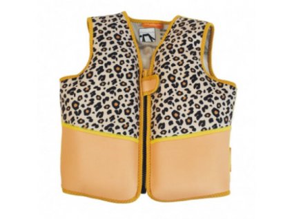 plavacia vesta pre deti leopard bezovy swim essentials jlife jacket beige panter 2020SE461 01 500x500 500x500