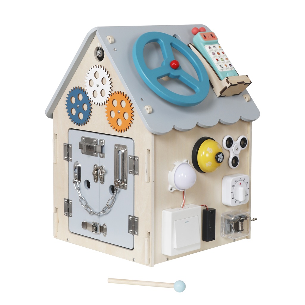 2Kids Toys Activity board Domček šedý