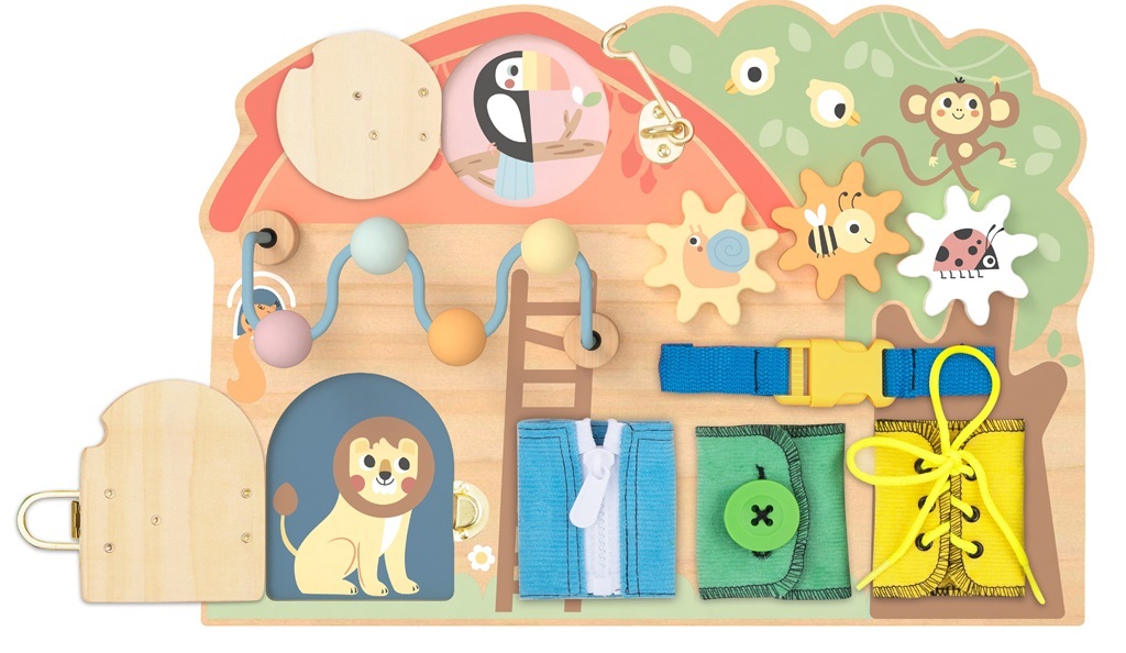 2Kids Toys Activity board Domček so zvieratkami