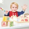 PL101 ABC Learning Phonic Counting Alphabet Numbers Wooden Blocks Boy 2