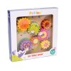 PL095 Gears Cogs Bee Rainbow Flower Wooden Learning Puzzle Packagong