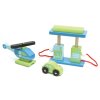 TV439 Le Grand Garage Mechanic Cars Helicopter Wooden Toy Accessories