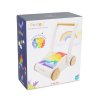 PL102 Rainbow Cloud Walker Wooden Toddler Walking Shapes Puzzle Packaging