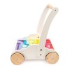 PL102 Rainbow Cloud Walker Wooden Toddler Walking Shapes Puzzle Side