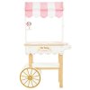 TV324 Tea Trolley Treats Cake Pink Gold Wooden Toy Back