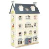 H152 Palace House Gold Pink Grey Blue Giant Deluxe Wooden Dolls House Family