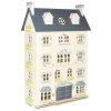 H152 Palace House Gold Pink Grey Blue Giant Deluxe Wooden Dolls House Angle