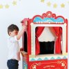 TV333 Showtime Puppet Theatre Boy Spining Show Curtain Wheel