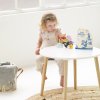PL139 ocean stacker girl sitting stacking wooden under water animals