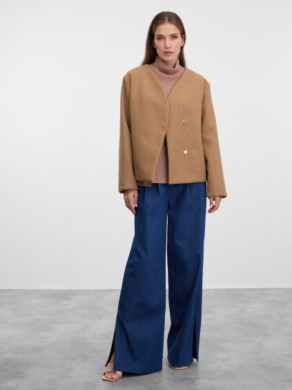 SIMPO světle hnědý kabátek Mila