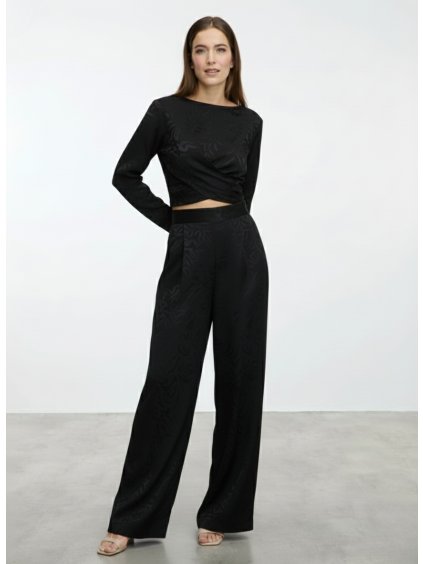 SIMPO černý vzorovaný top