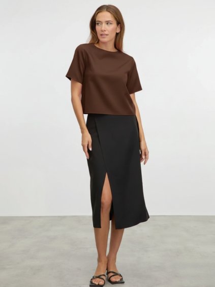 SIMPO čokoládově hnědé triko Easy