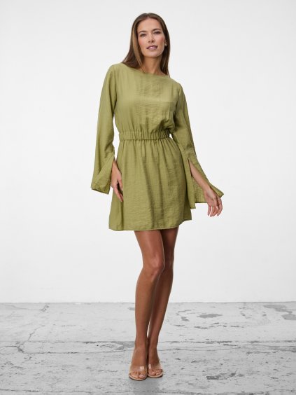 SIMPO krátké pistáciové šaty Aura Sands