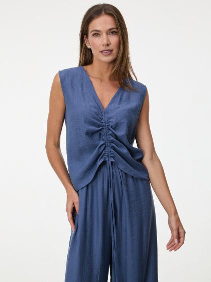 SIMPO modrý top se stahováním Vela Sands