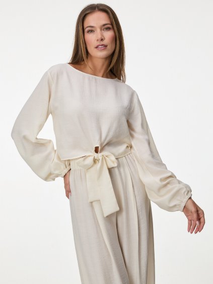 SIMPO krémově bílá košile Shell Sands