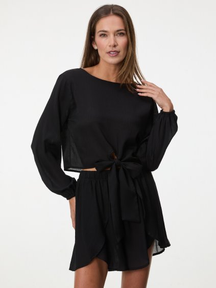 SIMPO černá košile Shell Sands