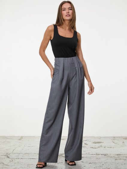 SIMPO šedé melange kalhoty Riva