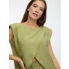 SIMPO pistáciový asymetrický top Sands s vycpávkami