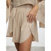 SIMPO béžové kraťasy s rozparky Sands