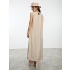SIMPO béžová dlouhá tunika Sands na zavazování