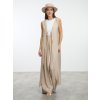 SIMPO béžová dlouhá tunika Sands na zavazování